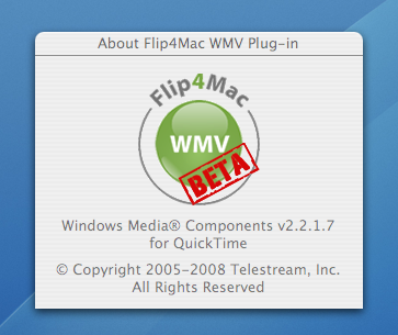 Flip4Mac Beta